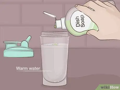 Image titled Remove Odors from a Protein Shaker Step 1