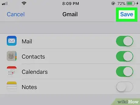 Image titled Import Contacts from Gmail to Your iPhone Step 10