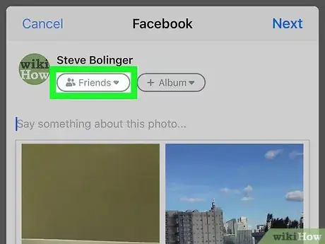 Image titled Make a Photo Collage on Facebook on iPhone or iPad Step 13