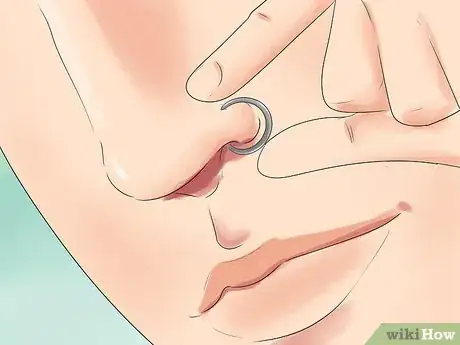 Image titled Take Your Nose Stud in and out of Your Nose Step 10