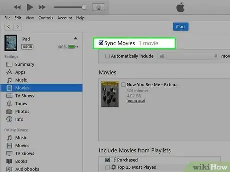 Image titled Add a Movie to Your iPad Step 20
