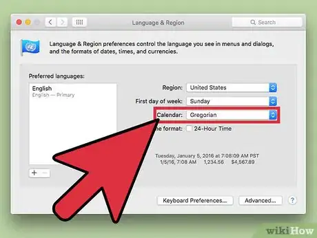 Image titled Change the Calendar Region on a Mac Step 4