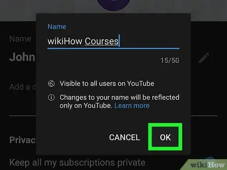 Image titled Change Your Channel Name on YouTube Step 14