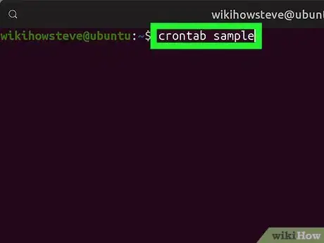 Image titled Set up a Crontab File on Linux Step 2