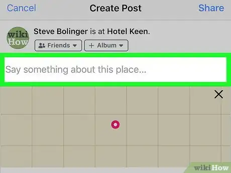 Image titled Check In on Facebook Step 5