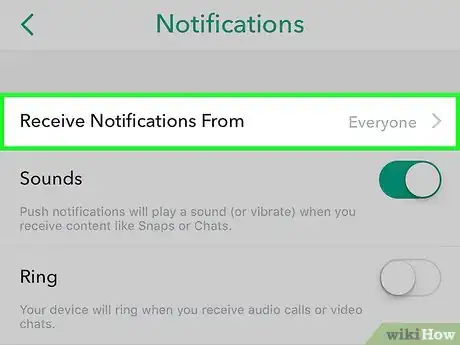 Image titled Change Who You Get Snapchat Notifications from Step 5
