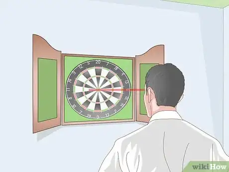 Image titled Hang a Dartboard Cabinet Step 4