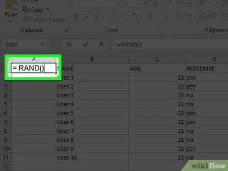 Image titled Create a Random Sample in Excel Step 10