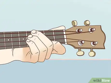 Image titled Play an E Chord on the Ukulele Step 1