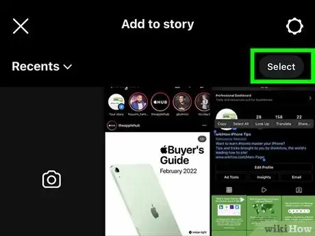 Image titled Put Multiple Pictures on an Instagram Story Step 4
