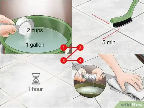 Image titled Clean Grout Off Tile Step 10