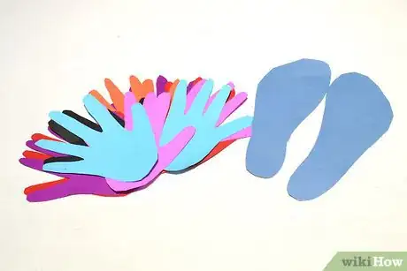 Image titled Make Footprint and Handprint Turkeys Step 3