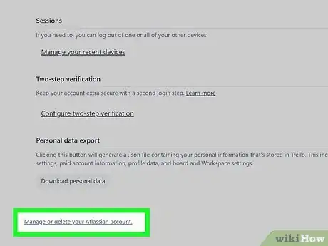 Image titled Delete a Trello Account Step 6