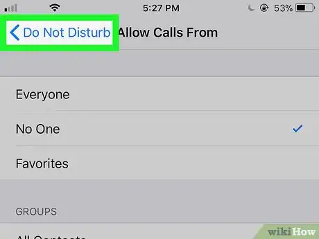 Image titled Block All Incoming Calls on iPhone or iPad Step 6