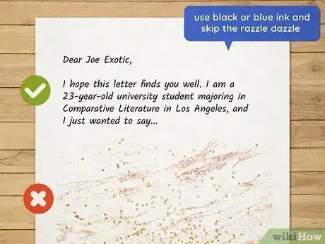 Image titled Write Joe Exotic a Letter Step 4