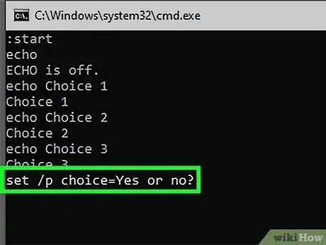 Image titled Create Options or Choices in a Batch File Step 11