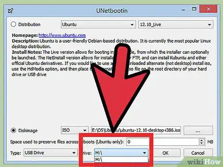 Image titled Make a Bootable Ubuntu with USB Drive Using UNetbootin Step 5