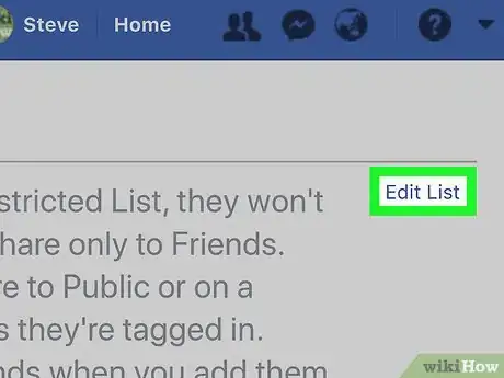 Image titled Edit Your Restricted Friends List on Facebook on iPhone or iPad Step 7