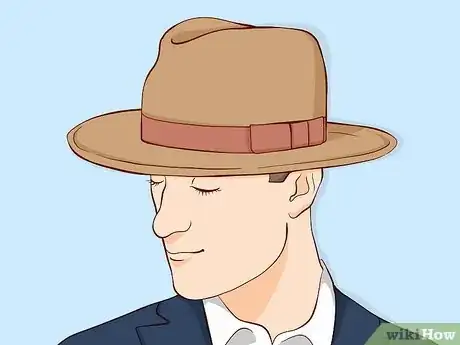 Image titled Wear a Hat with Medium Hair Guys Step 5