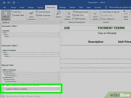 Image titled Edit the Table of Contents in Word Step 12