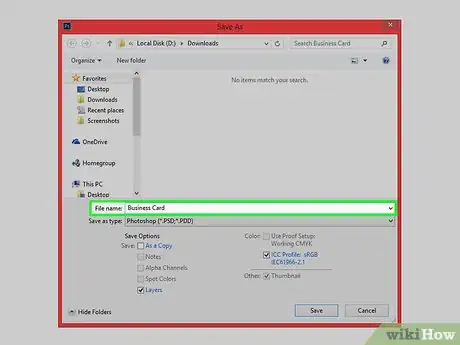 Image titled Create a Custom Business Card Using Photoshop Step 13