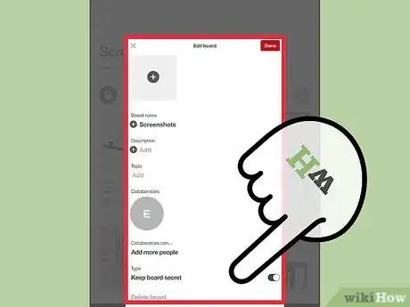 Image titled Delete a Board on Pinterest Step 5