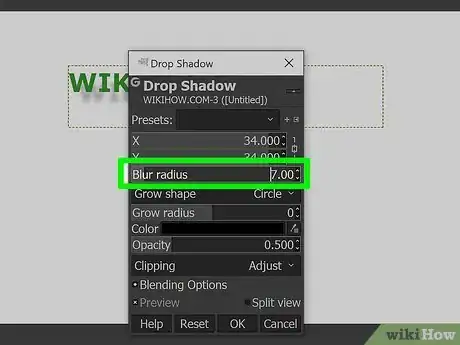 Image titled Use Drop Shadow in GIMP Step 4