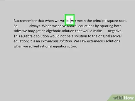 Image titled Type Square Root on PC or Mac Step 25