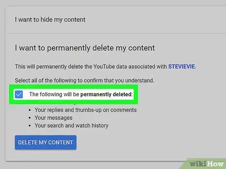 Image titled Delete a YouTube Channel Step 7