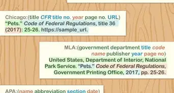 Cite the Code of Federal Regulations