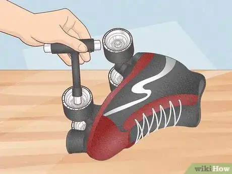 Image titled Tighten Roller Skate Wheels for Beginners Step 2