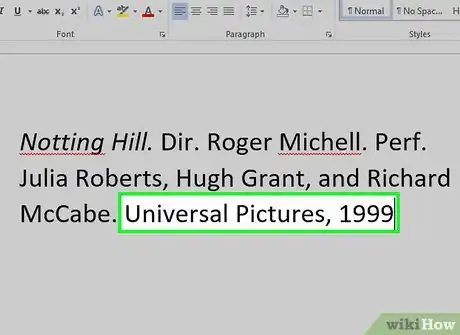 Image titled Cite a Movie Using MLA Style Step 5
