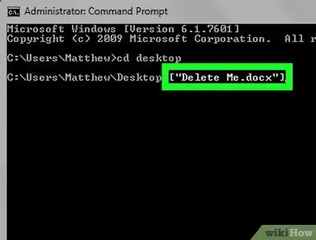 Image titled Delete a File Using Command Prompt Step 9