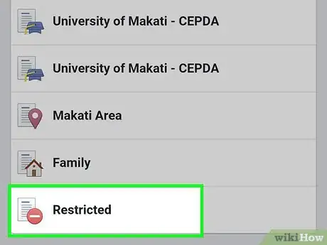 Image titled Add Someone to a Restricted List on Facebook Step 5