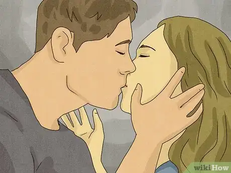 Image titled What Does It Mean when Someone Holds Your Face While Kissing Step 1