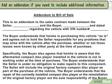 Image titled Draft a Bill of Sale for a Vehicle Step 13