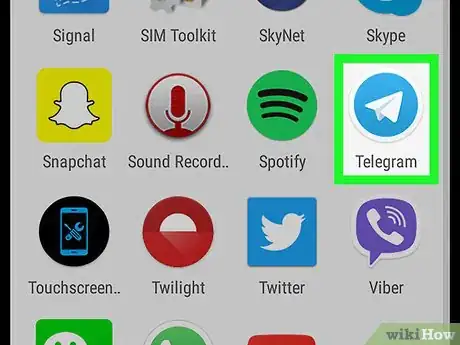 Image titled Remove Stickers on Telegram on Android Step 1
