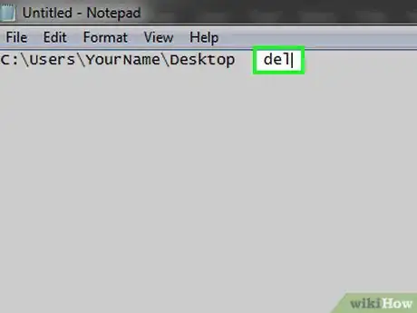Image titled Delete a File in Microsoft Windows Using Batch Files Step 9