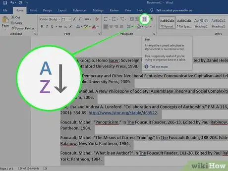 Image titled Alphabetize a Bibliography Step 13