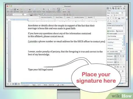 Image titled Write an Affidavit Letter for Immigration Step 7