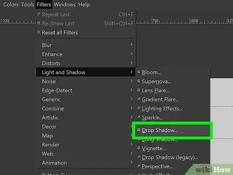 Image titled Use Drop Shadow in GIMP Step 2