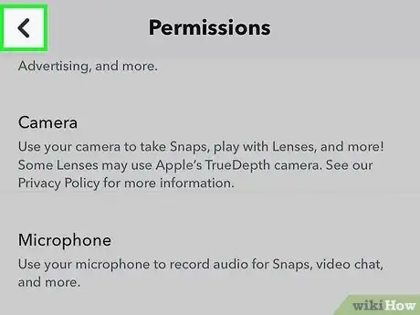 Image titled Allow Camera Access on Snapchat Step 19