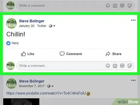 Image titled Delete a Facebook Post Step 3