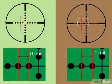 Image titled Calculate Distances With a Mil Dot Rifle Scope Step 1