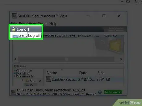 Image titled Protect Files on a Sandisk USB Flash Drive with Sandisk Secureaccess in Windows Step 11