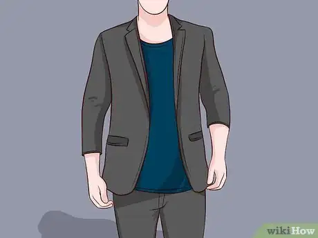 Image titled Wear a T Shirt with a Blazer Step 1