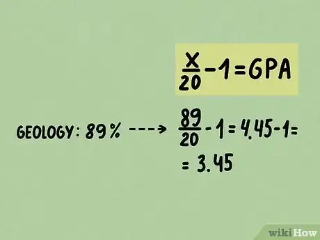 Image titled Convert a Percentage into a 4.0 Grade Point Average Step 2