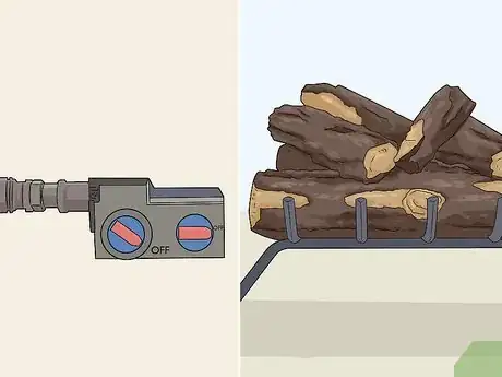 Image titled Clean Gas Logs Step 1