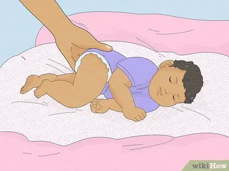 Image titled Change a Baby's Diaper at Night with Minimal Disruption Step 1