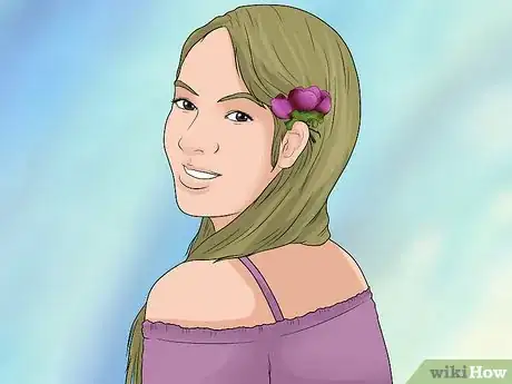 Image titled Securely Place a Flower in Your Hair Step 11